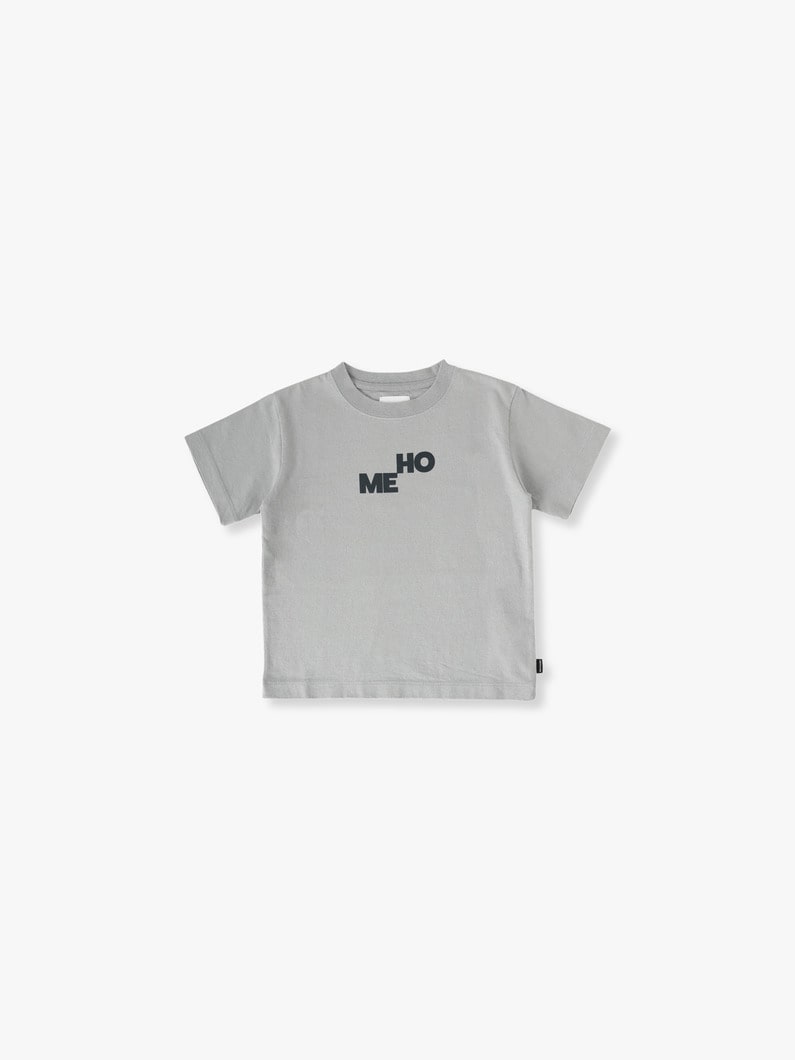 2nd Cotton Home Tee (white/gray/85-125cm) | ティーシャツ 詳細画像 gray 1