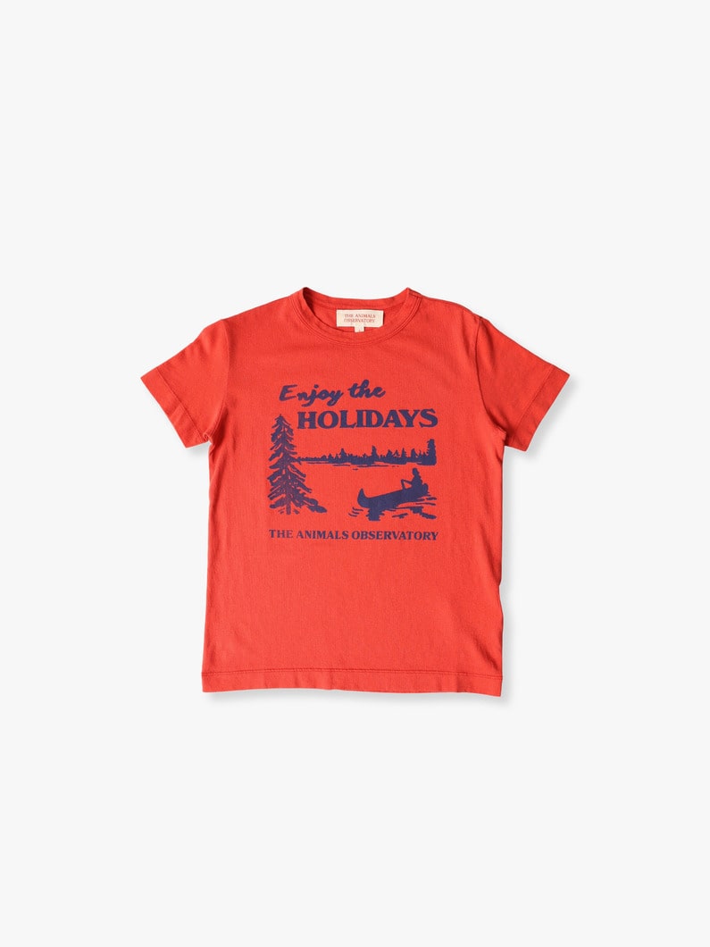 Holidays Tee (4-10year) 詳細画像 red 1