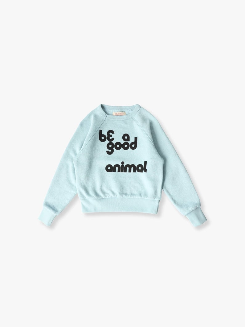 Typography Sweat Shirt (4-10year) 詳細画像 blue 1