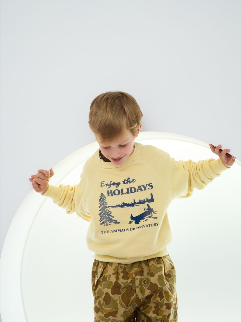 Holidays Sweat Shirt (4-10year) 詳細画像 yellow 1