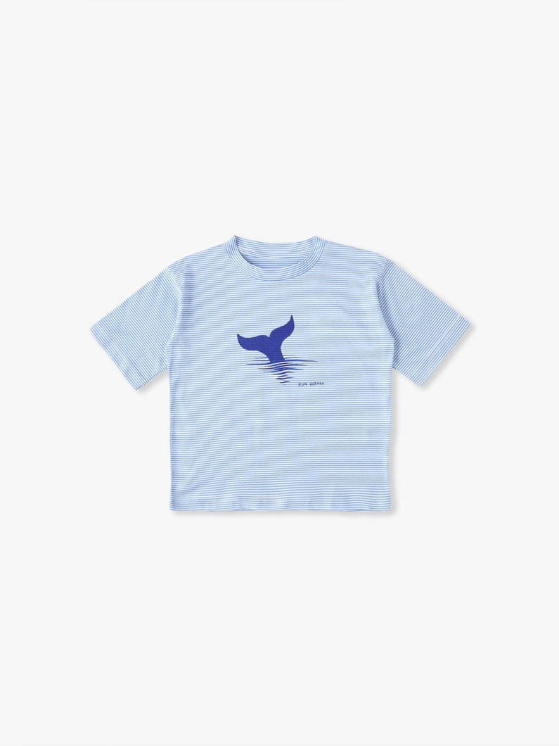 Jonas Border Tee (blue/beige/85-130cm) 詳細画像 blue 2