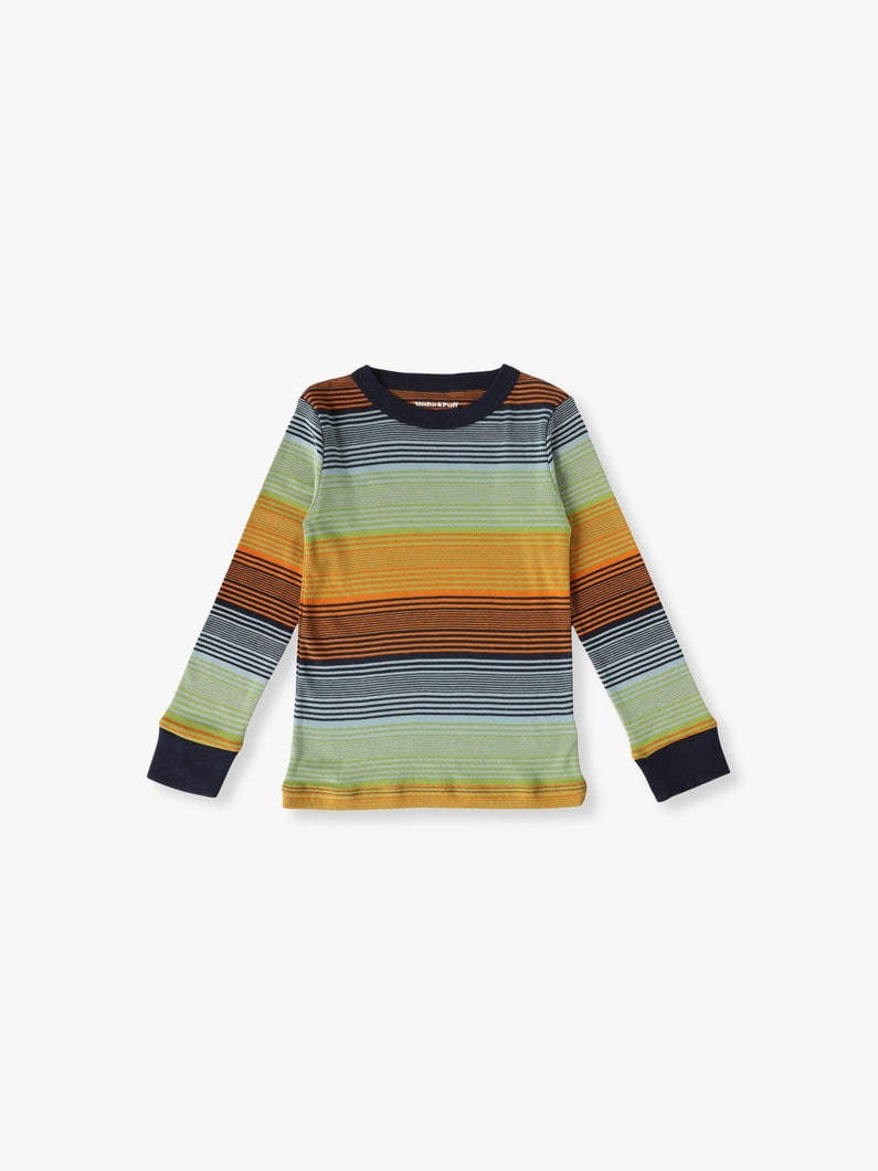 Primary Crew Neck Long Sleeve Tee (2-8year) 詳細画像 multi 1