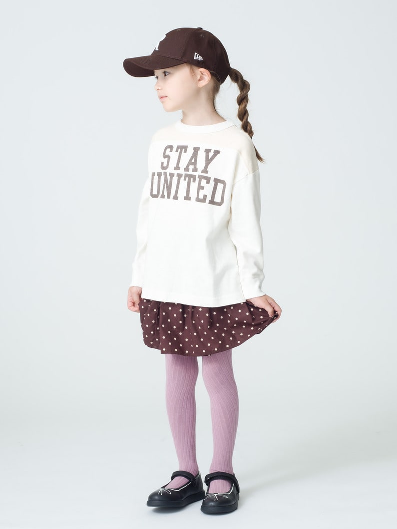 Stay United Long Sleeve Tee (120cm) 詳細画像 white 2