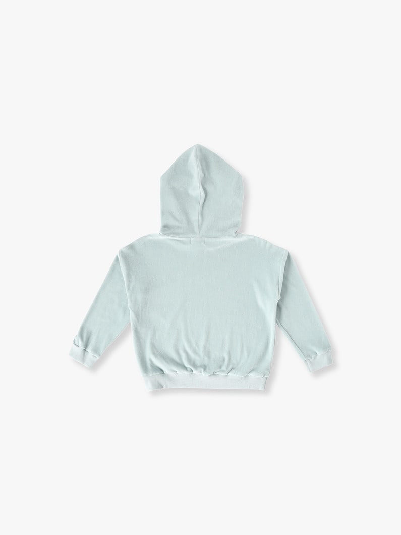 Sacha Velvet Hoodie (4-9year) 詳細画像 light blue 1