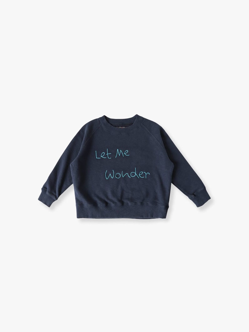 15th Anniversary Let Me Wonder Sweat Shirt (brown/navy/85-130cm) 詳細画像 navy 2