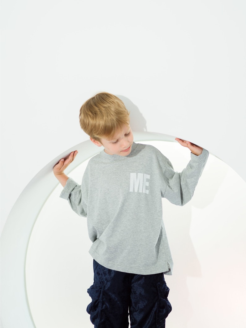 ME Long Sleeve Tee (kids/90-160cm) 詳細画像 gray