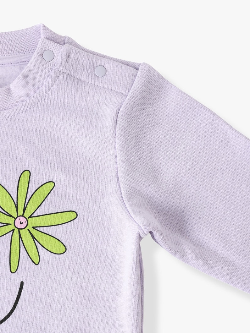 Flower Sweat Shirt (12-24month) 詳細画像 purple 2