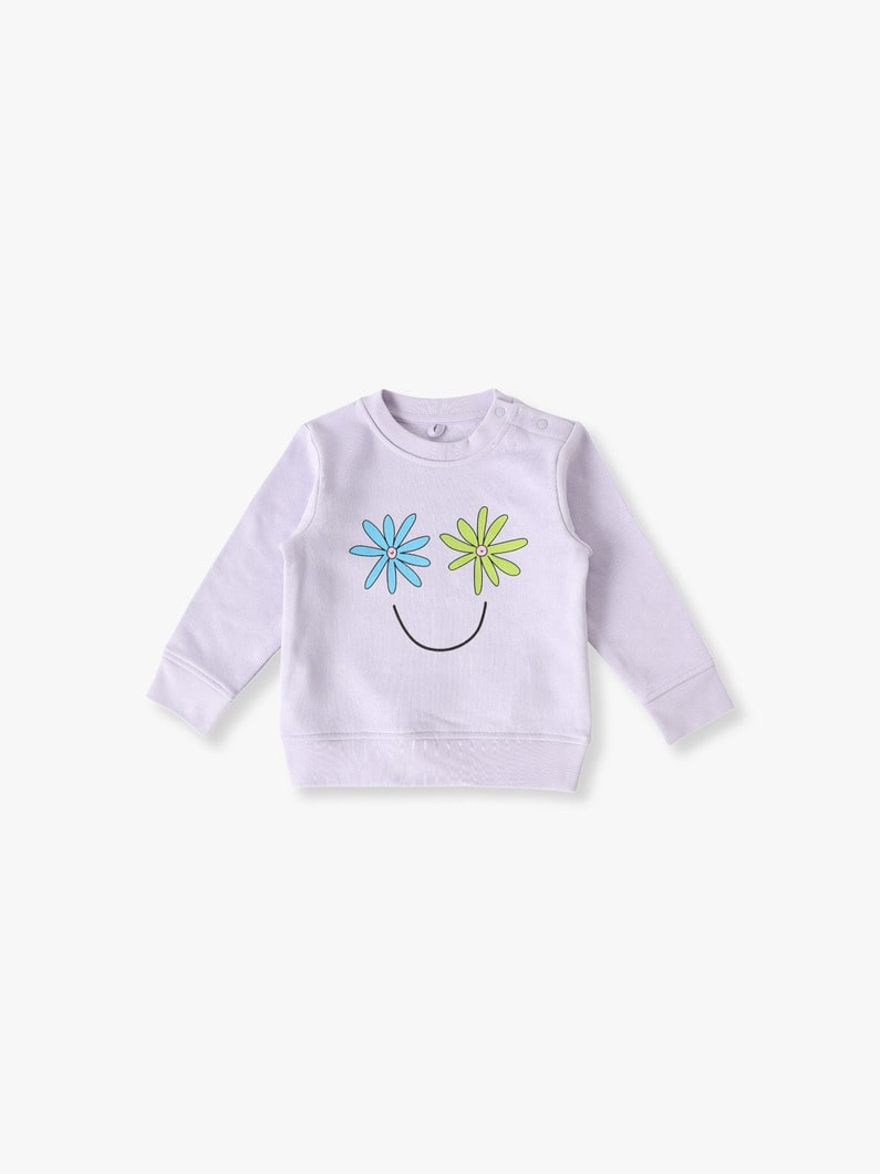 Flower Sweat Shirt (12-24month) 詳細画像 purple 1