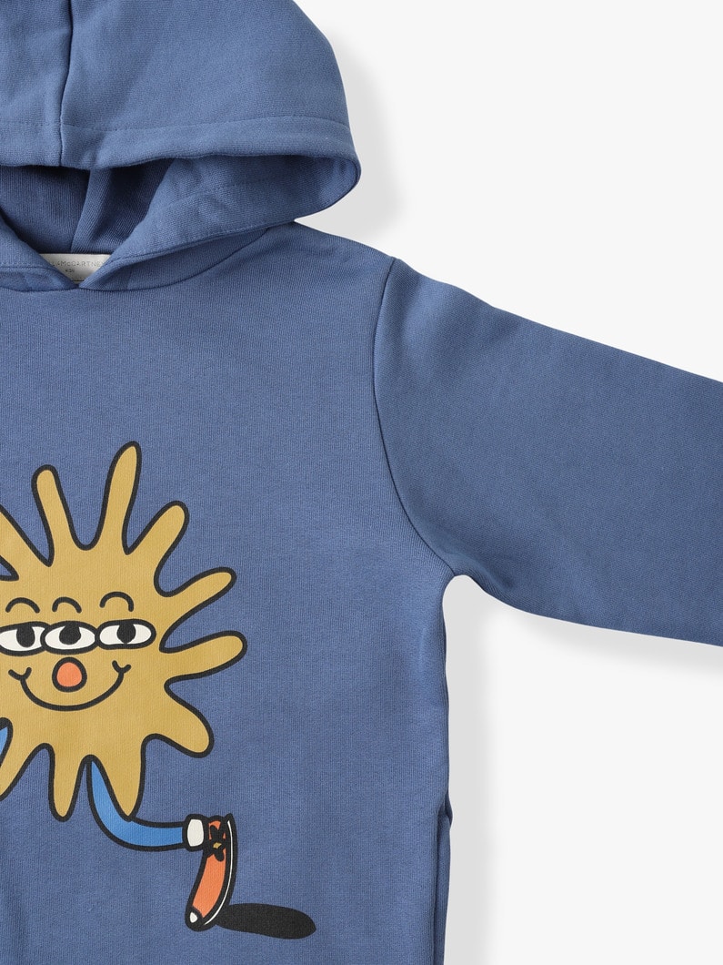 Sun Print Hoodie (4-8year) 詳細画像 blue 2