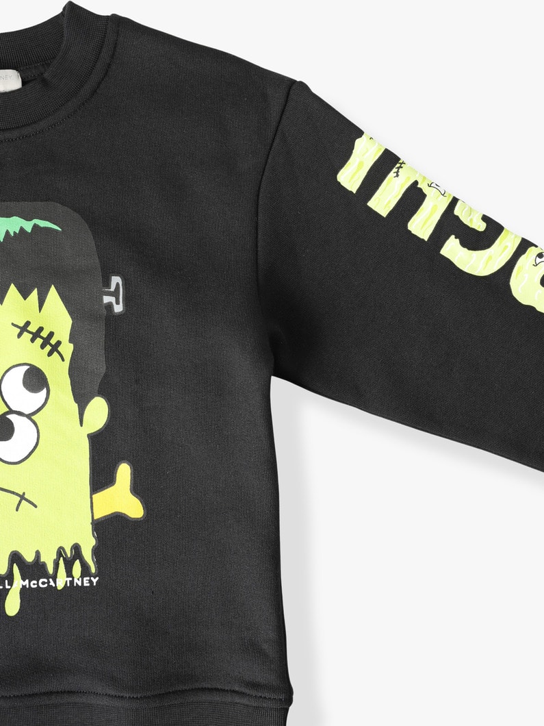 Frankenstein Sweat Shirt (4-8year) | スウェット 詳細画像 black 2