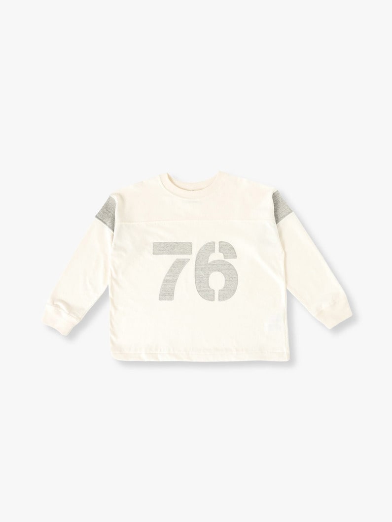 Football Long Sleeve Tee (90-130cm) 詳細画像 off white 4