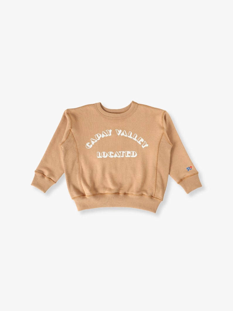 Embroidery Logo Trim Sweat Shirt (brown/90-130cm) 詳細画像 brown 4