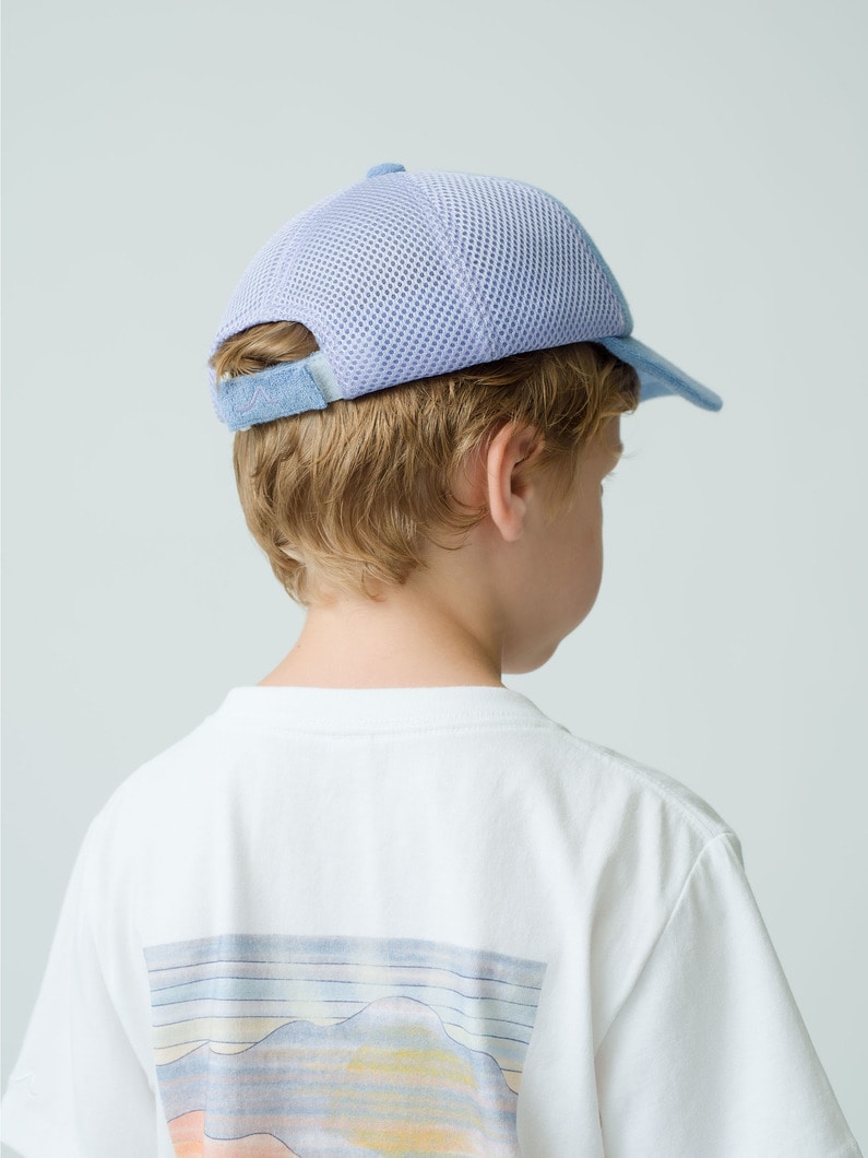 Pile Mesh Cap (blue/light gray/4-6year) 詳細画像 blue 2