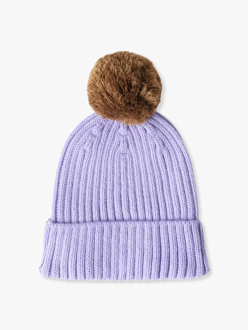 Kids Pom Pom Cappucho (purple/beige/blue)【キャップ】 詳細画像 beige 1