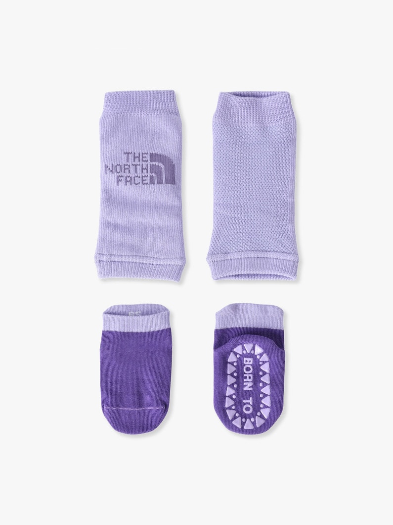 B Nuptse Leg Warmer＆Socks (beige/blue/purple)【ソックス】 詳細画像 purple