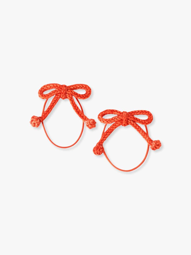 Popcorn Bow Elastic Set (red/musterd) 詳細画像 red