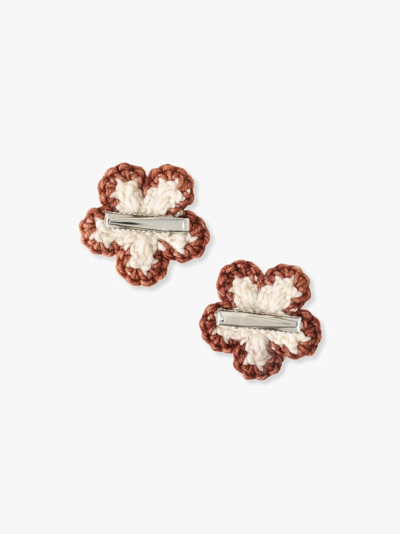 Medium Flower Clip Set (red/dark red) 詳細画像 red 1