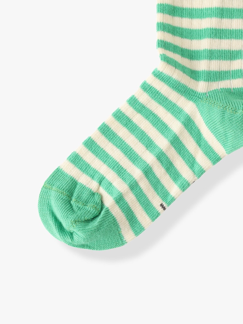 Long Ribbed Socks (green/12month-10year)【ソックス】 詳細画像 green 2