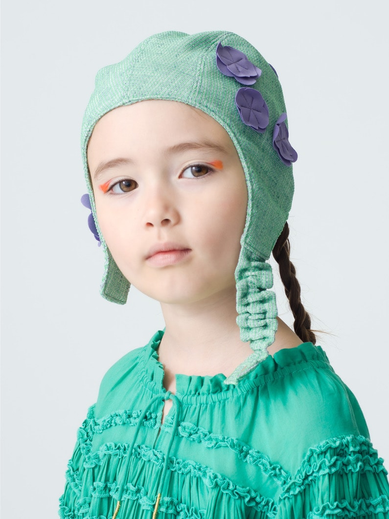 Tum Flower Cap (green/sax/3-7year) 詳細画像 green 2