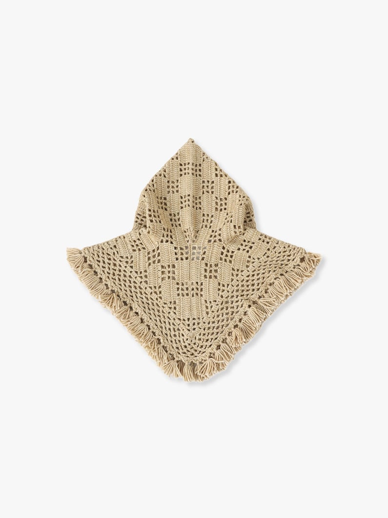 Lattice Crochet Hood 詳細画像 light beige 1