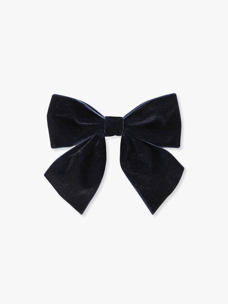 Velvet Bow Party Hair Clip【ヘアアクセサリー】 詳細画像 blue