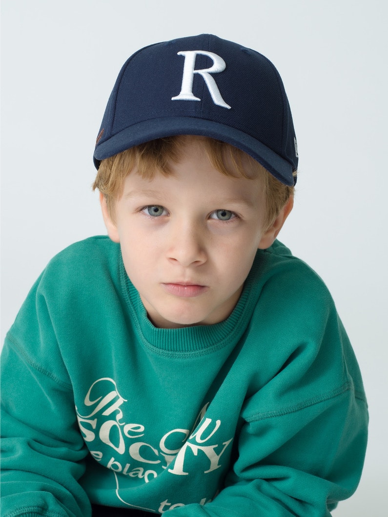 Child 9 Forty R Logo Cap (navy/brown/2-6year) 詳細画像 navy 2