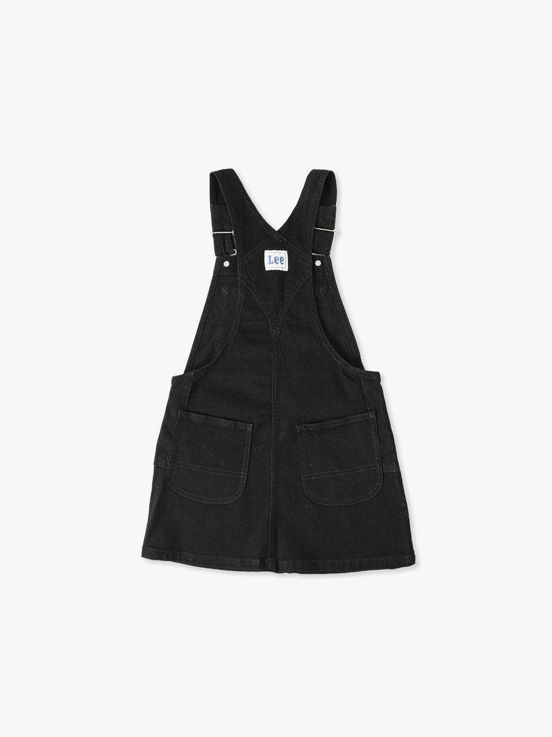 Denim Overall Skirt (130-140cm) 詳細画像 black 1