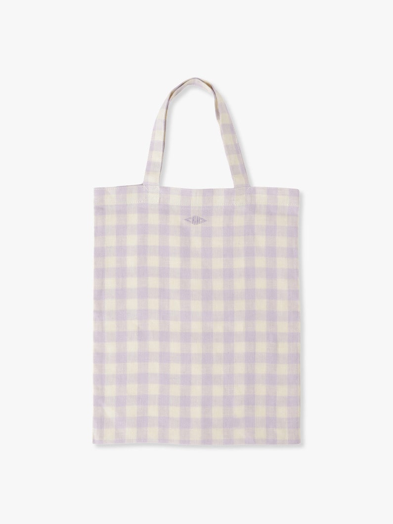 Gingham Linen Mini Bag 詳細画像 light purple