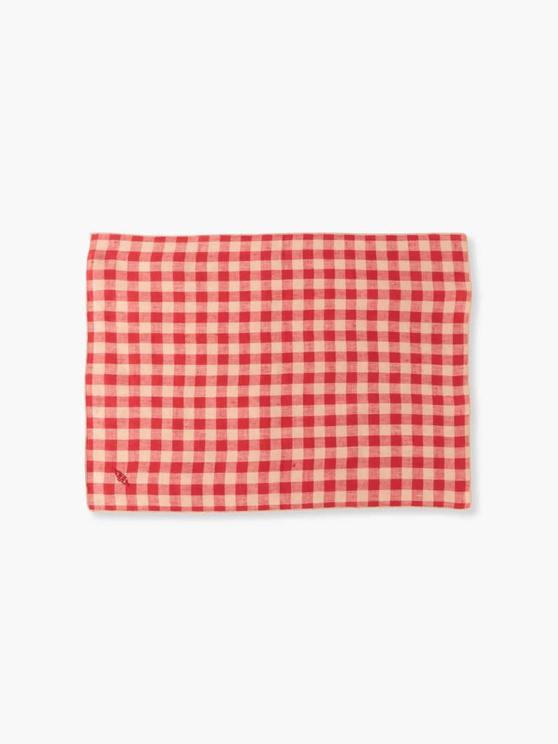 Gingham Linen Placemat 詳細画像 light blue 1