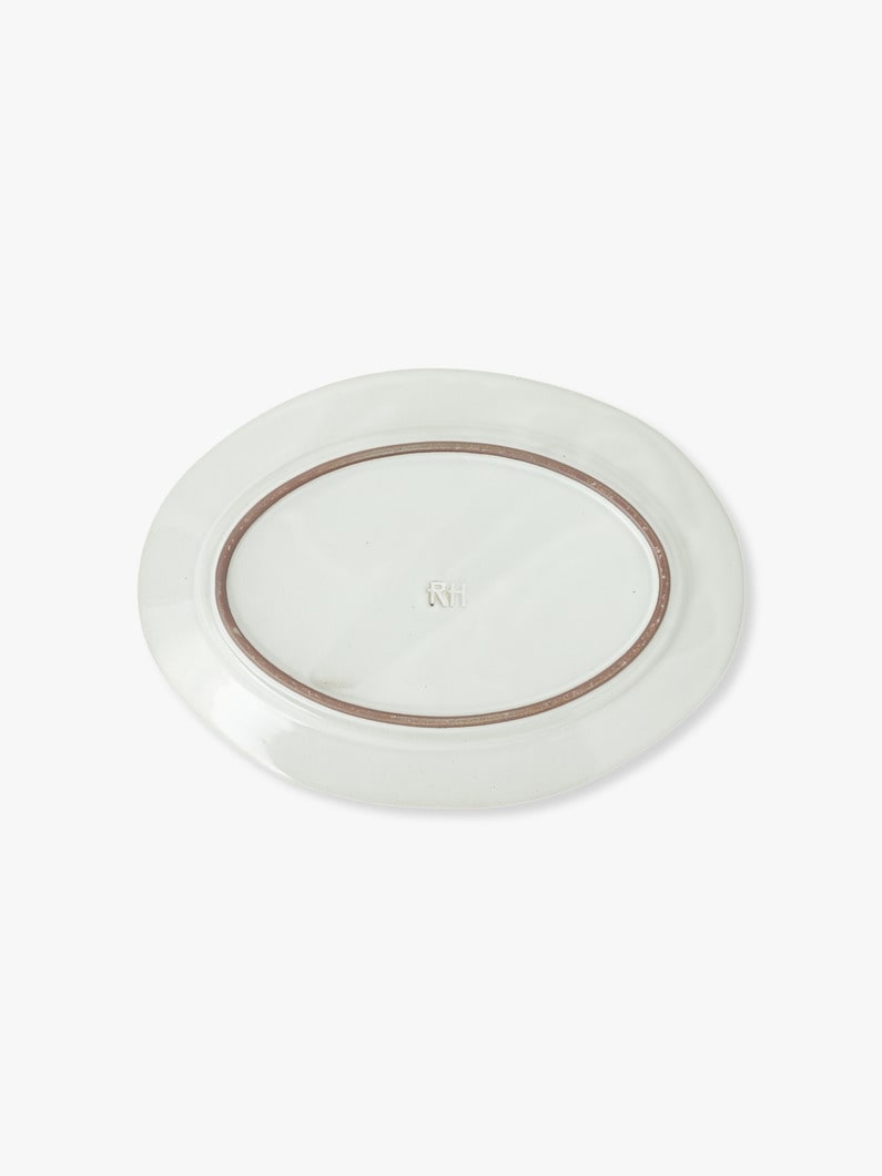 Wide Rim Oval Plate（23cm） 詳細画像 white 3