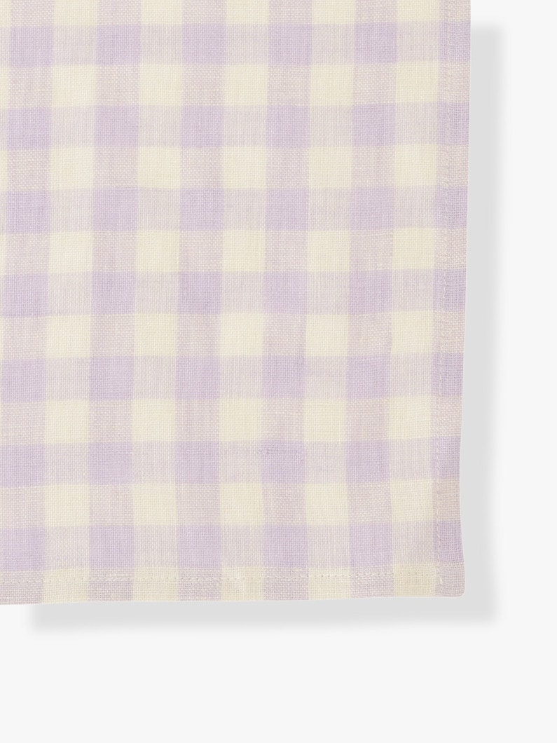 Gingham Linen Apron 詳細画像 light blue 3