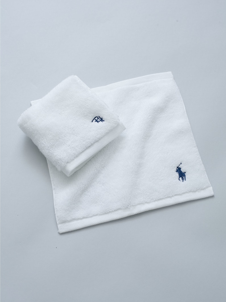 15th Anniversary Polo Player Mini Towel 詳細画像 white 1