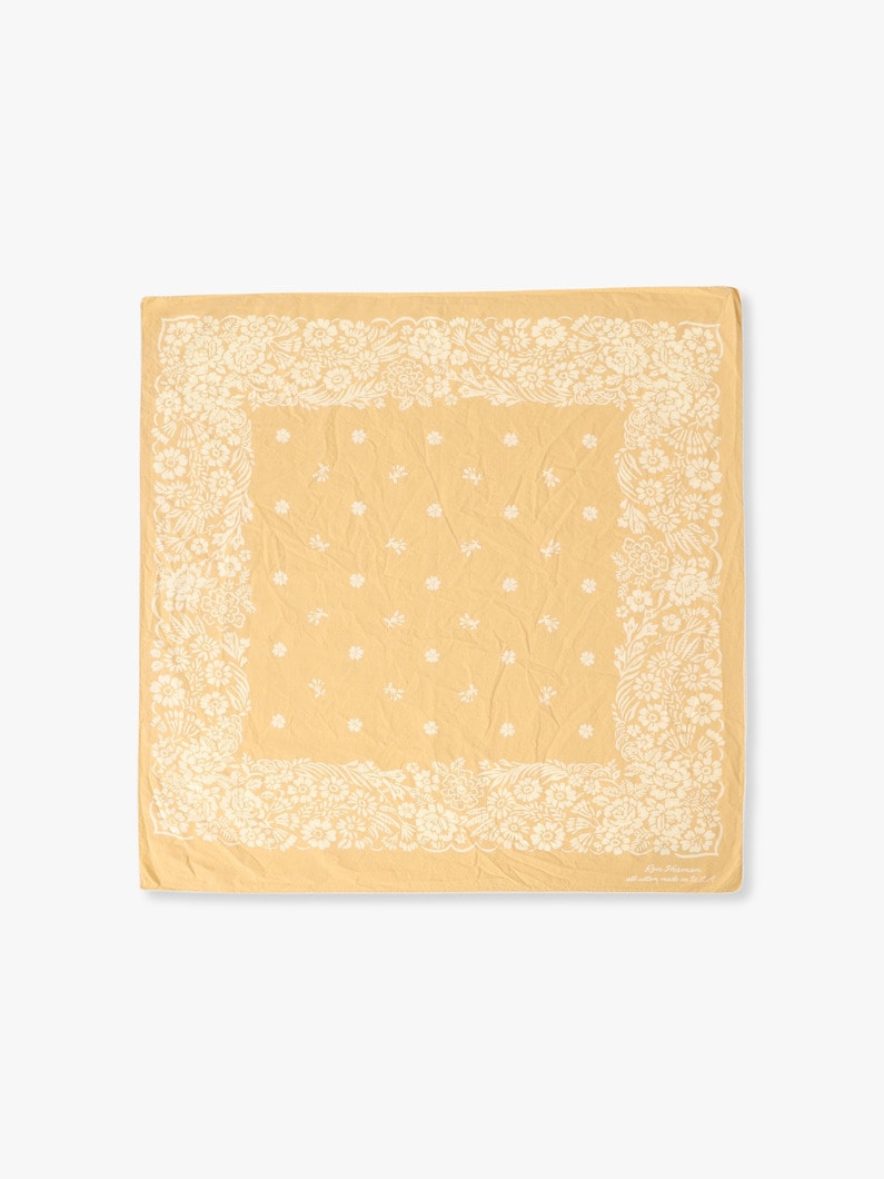 Flower Pattern Bandana 詳細画像 mustard