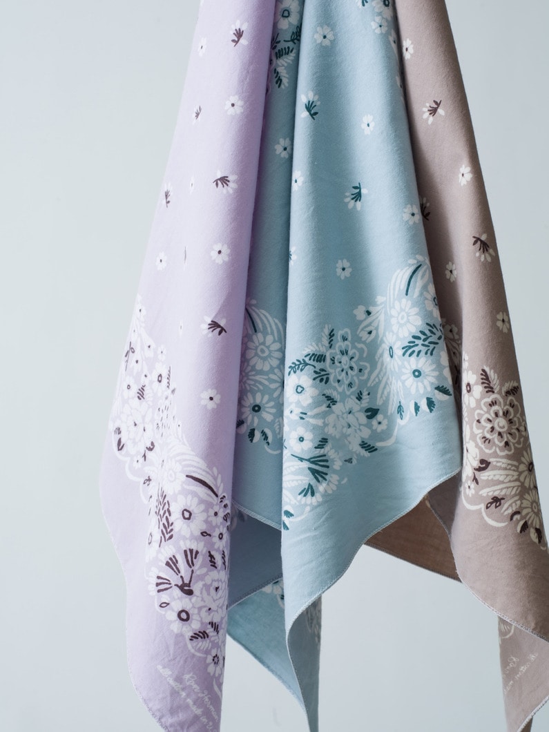 Holiday Flower Pattern Bandana | バンダナ 詳細画像 light purple 4