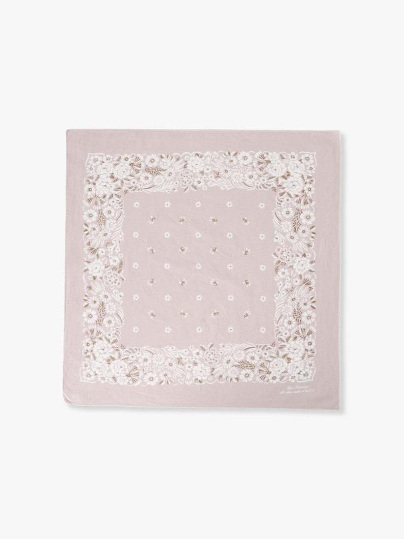 Holiday Flower Pattern Bandana | バンダナ 詳細画像 light pink