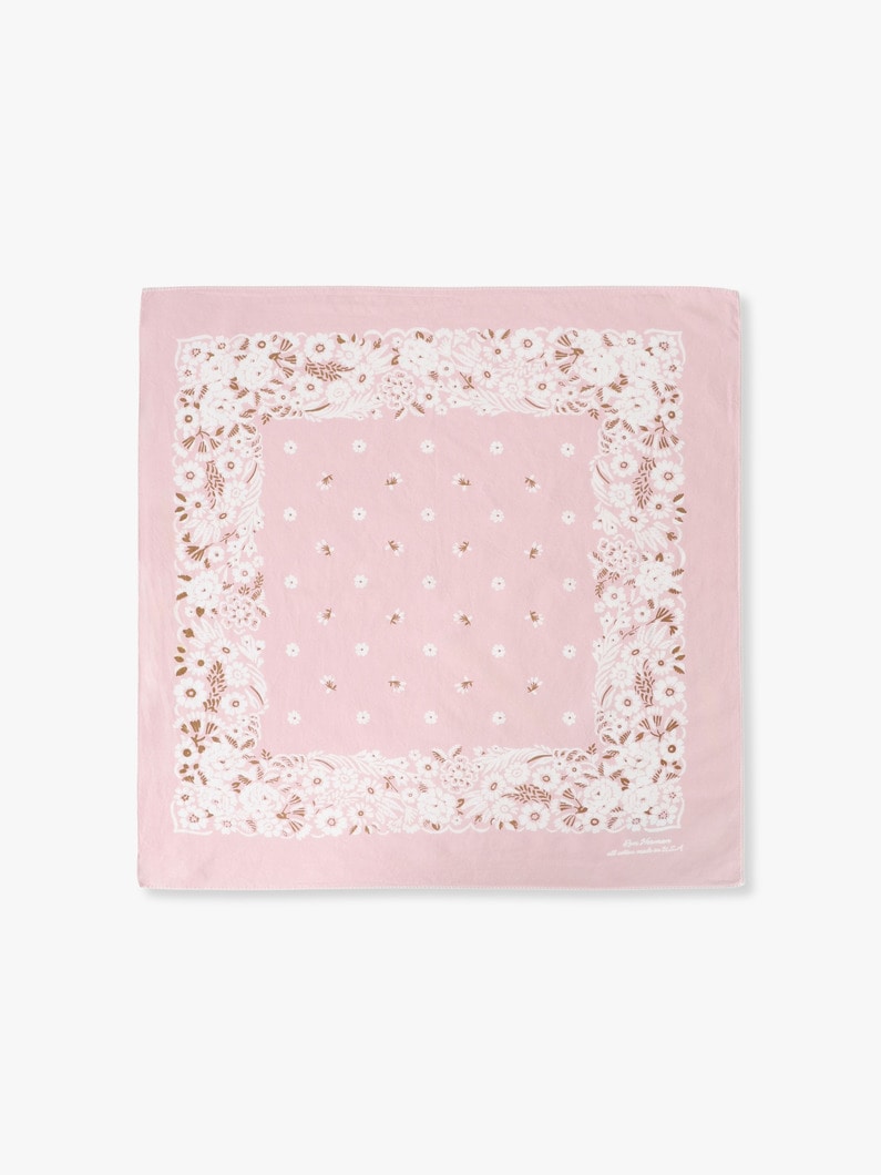 Holiday Flower Pattern Bandana | バンダナ 詳細画像 pink