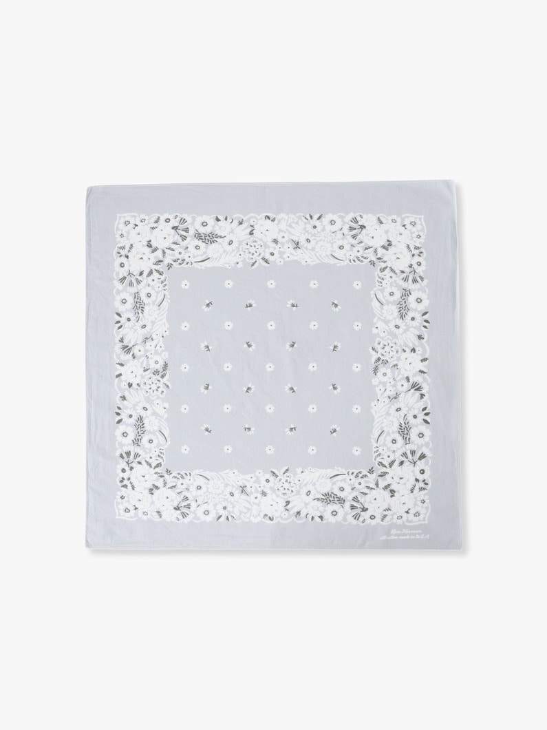 Holiday Flower Pattern Bandana | バンダナ 詳細画像 light gray