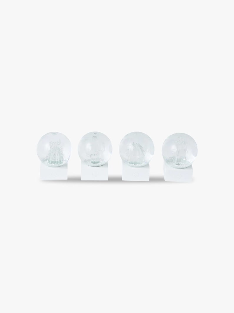 Clear Mini Cactus Snow Globe Set | スノードーム 詳細画像 clear 3