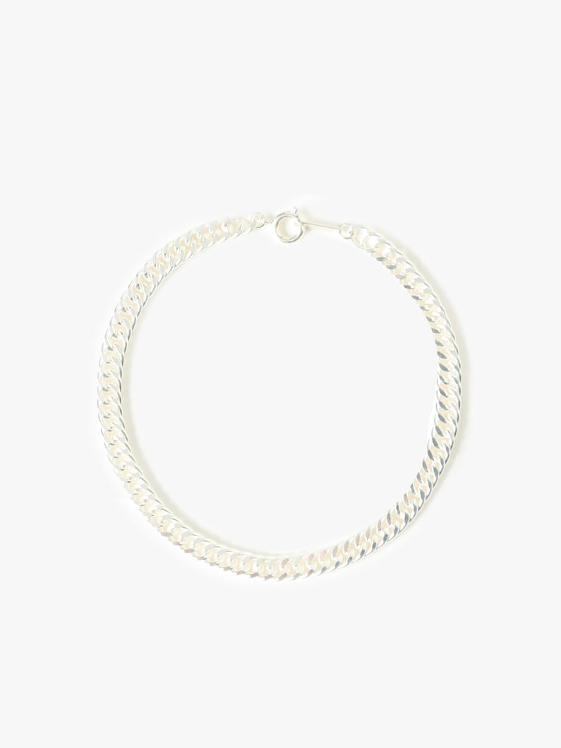 Double Flat Curb Chain Bracelet（Unisex） 詳細画像 silver 1