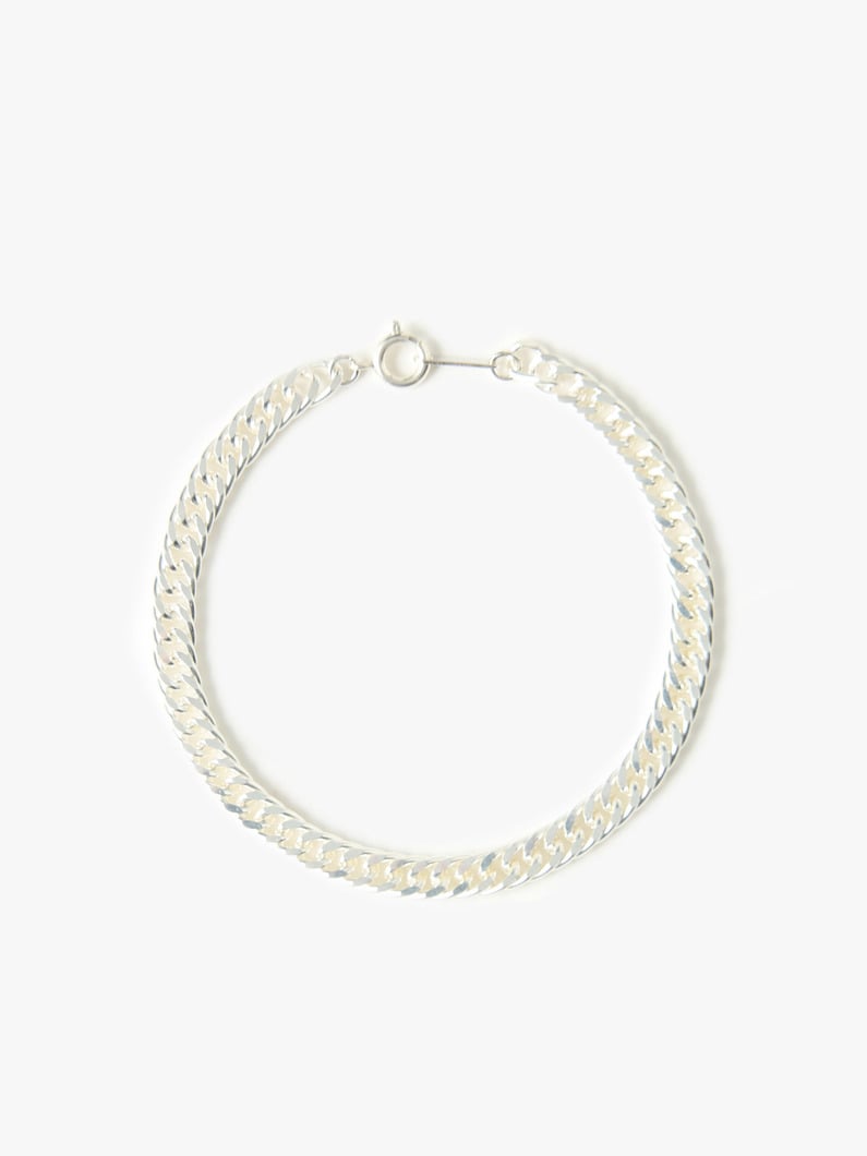 Double Flat Curb Chain Bracelet（Women） 詳細画像 silver 1