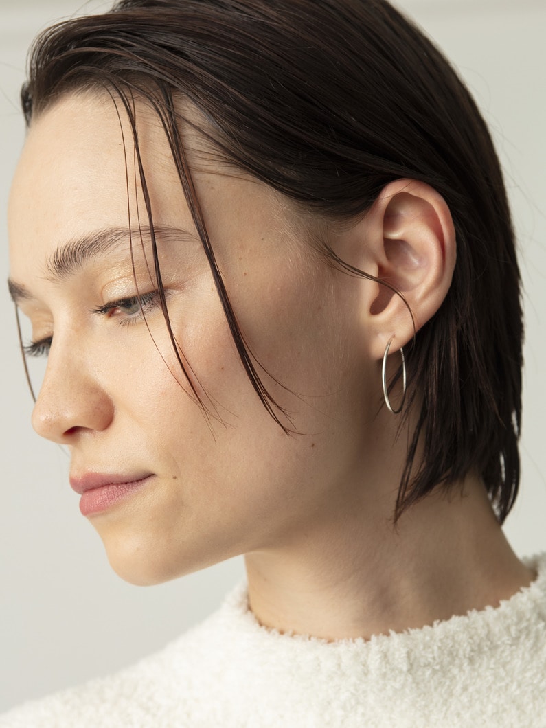 フープ ピアス（28mm） 詳細画像 silver 5