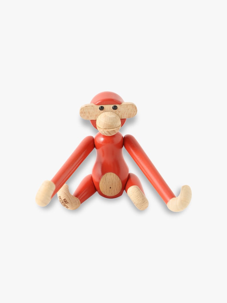 Wooden Coloured Monkey (Mini) | インテリア 詳細画像 red 2