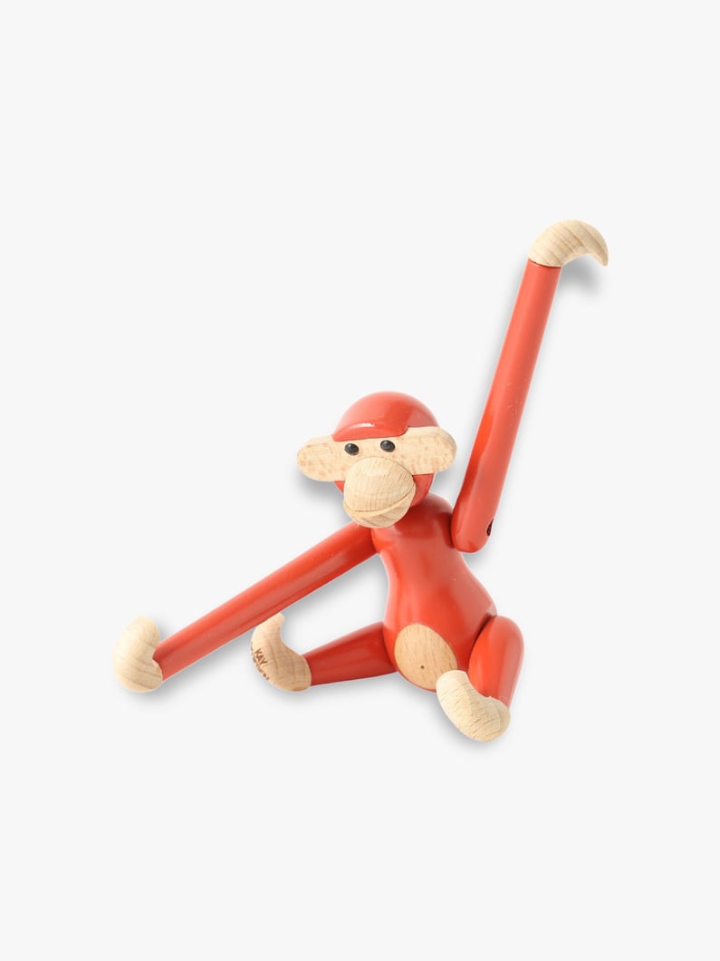 Wooden Coloured Monkey (Mini) | インテリア 詳細画像 red 1