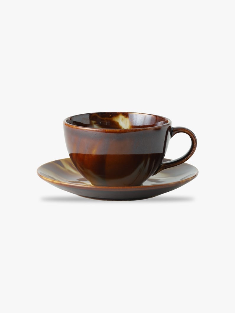 Marble Cup＆Saucer 詳細画像 brown 1