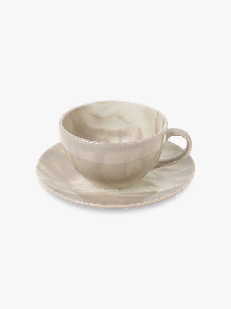 Marble Cup＆Saucer 詳細画像 gray