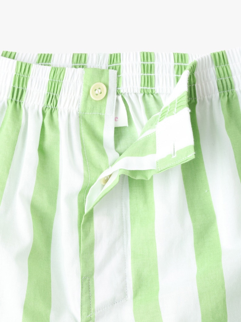 Pistachio Striped Shirt＆Shorts 詳細画像 green 7