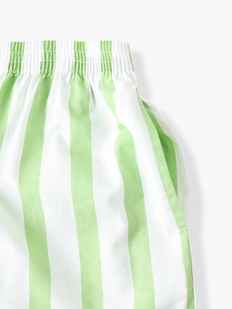 Pistachio Striped Shirt＆Shorts 詳細画像 green 8