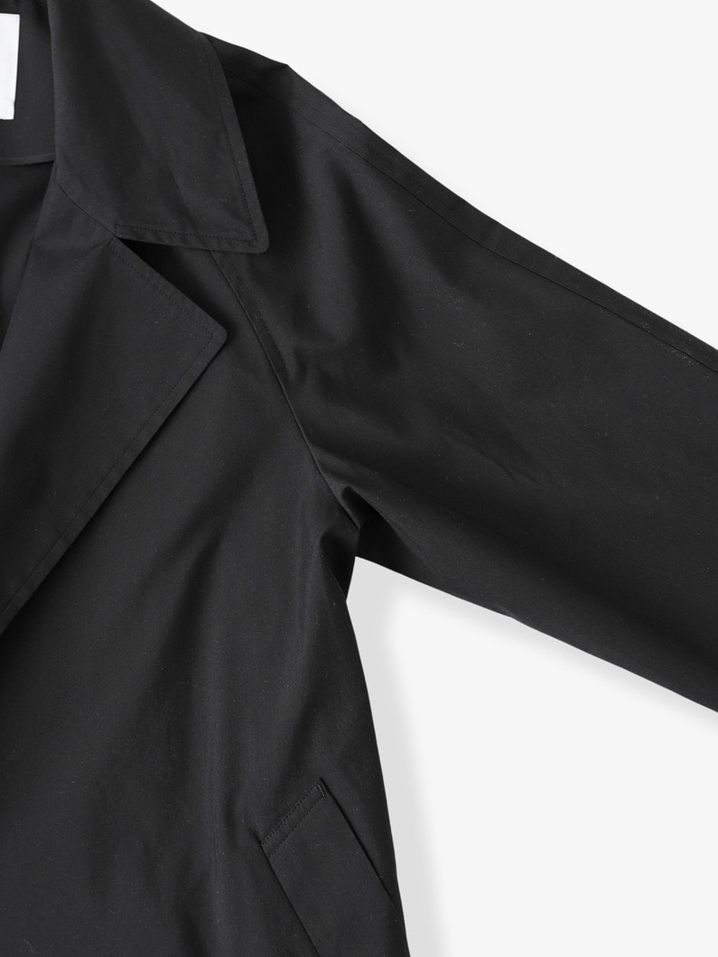 High Count Silk Cotton Coat (black) 詳細画像 black 2