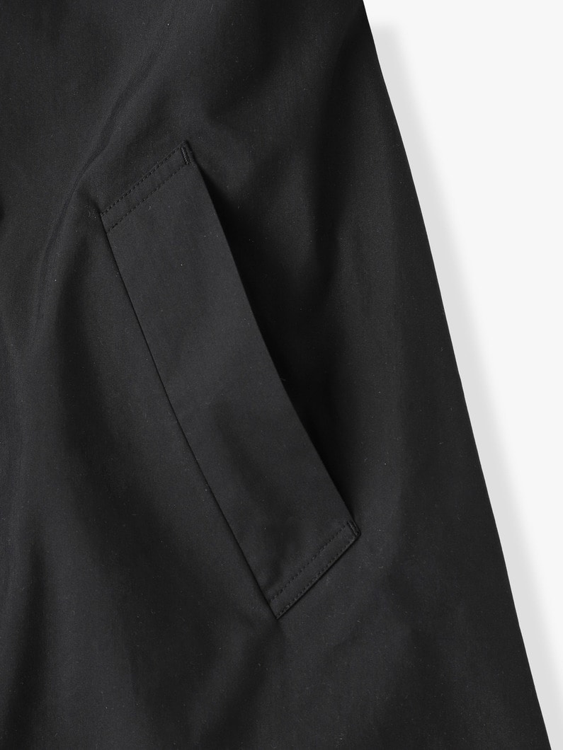 High Count Silk Cotton Coat (black) 詳細画像 black 3