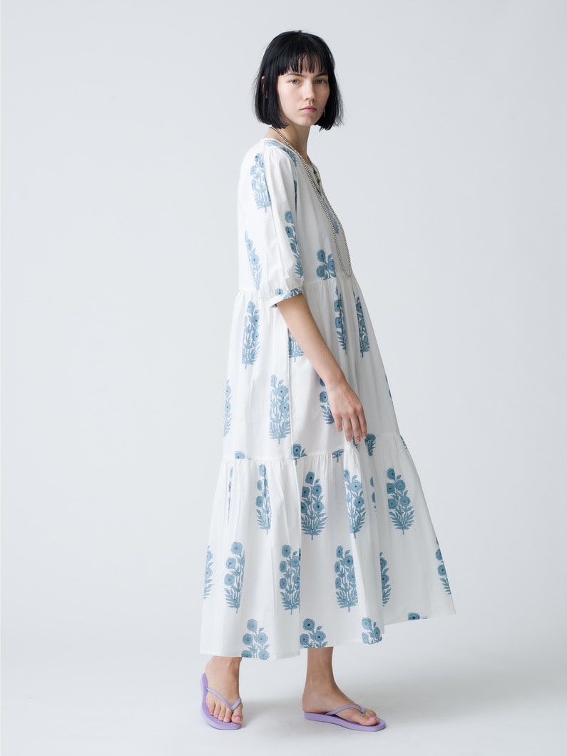 Poppy Stamp Gaia Dress 詳細画像 light blue 2